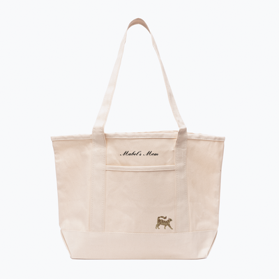 Custom Cat Mom Canvas Tote
