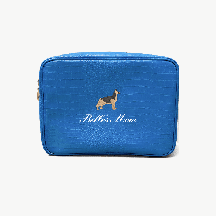 Custom Dog Mom Croc Pouch