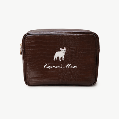 Custom Dog Mom Croc Pouch