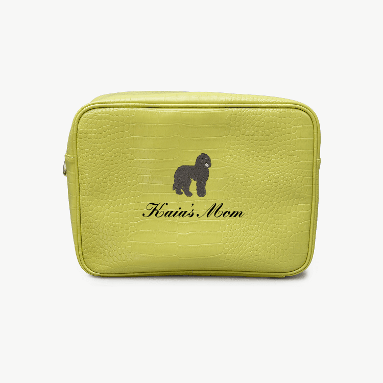 Custom Dog Mom Croc Pouch