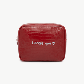 Custom Handwriting Small Croc Pouch
