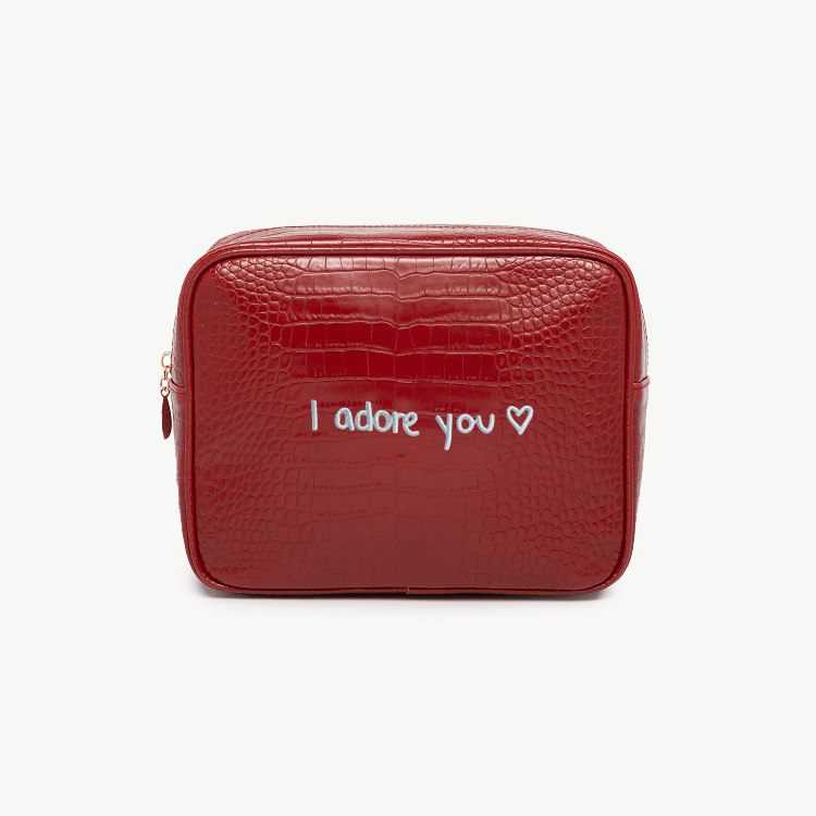 Custom Handwriting Small Croc Pouch