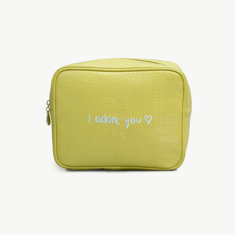 Custom Handwriting Small Croc Pouch