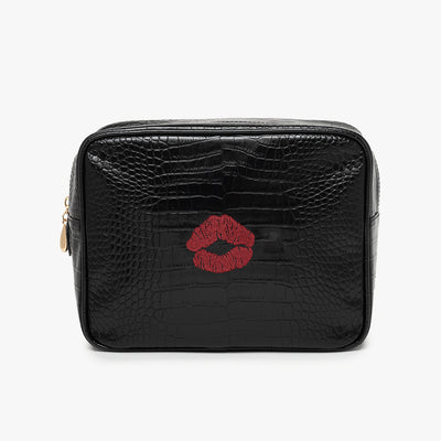 Custom Kiss Small Croc Pouch