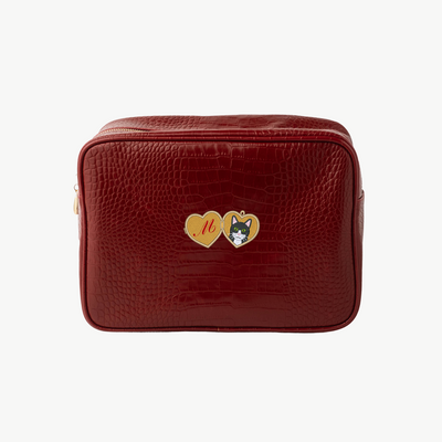 Valentine's Day Cat Croc Pouch