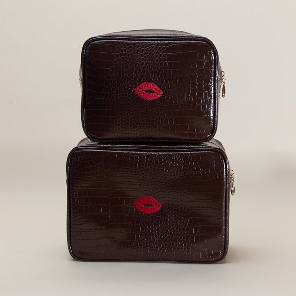 Kiss Small Croc Pouch