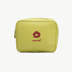 Custom Kiss Small Croc Pouch