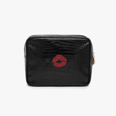 Custom Kiss Small Croc Pouch