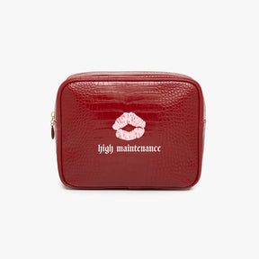 Custom Kiss Small Croc Pouch