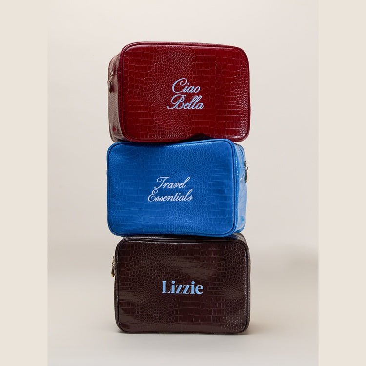 Custom Text Croc Pouch
