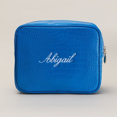 Custom Text Small Croc Pouch