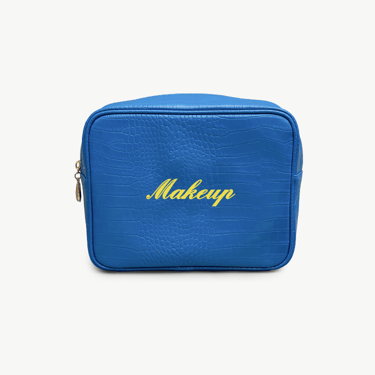 Custom Text Small Croc Pouch
