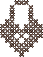 Dark Chocolate Cross Stitch Lock