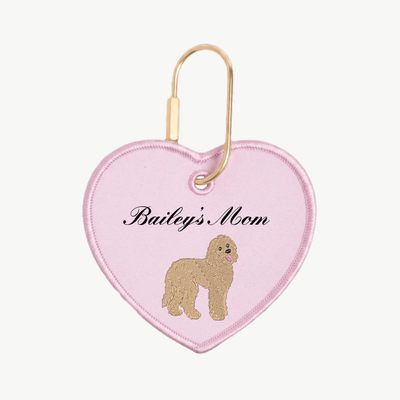 Dog Mom Heart Charm
