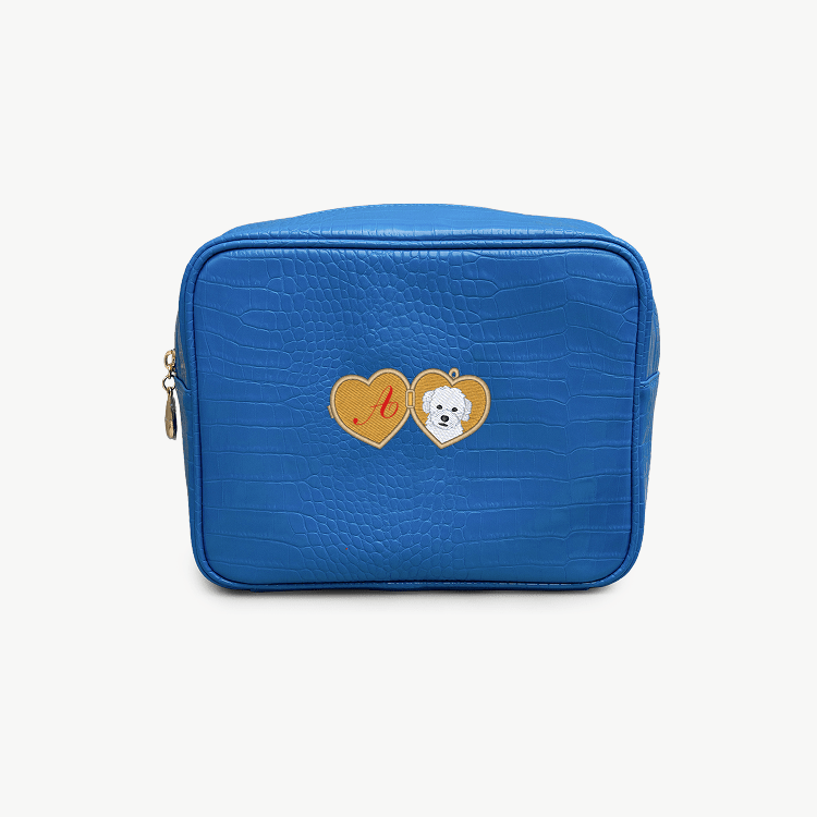 Dog Locket Small Croc Pouch