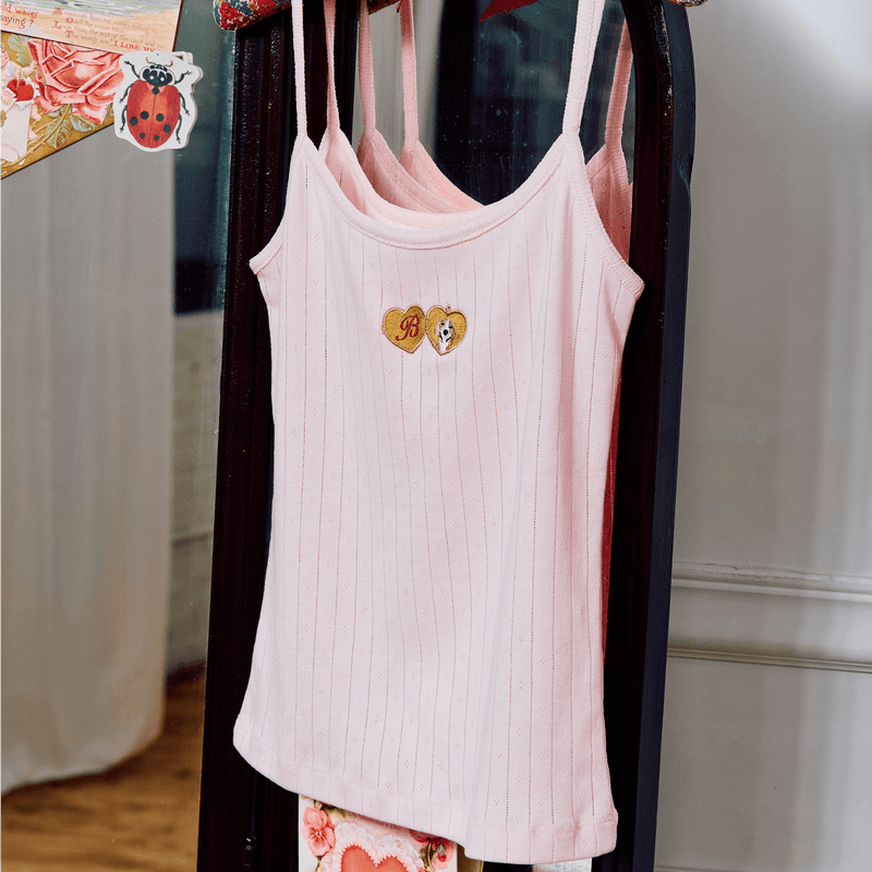 Dog Locket Pointelle Tank Top