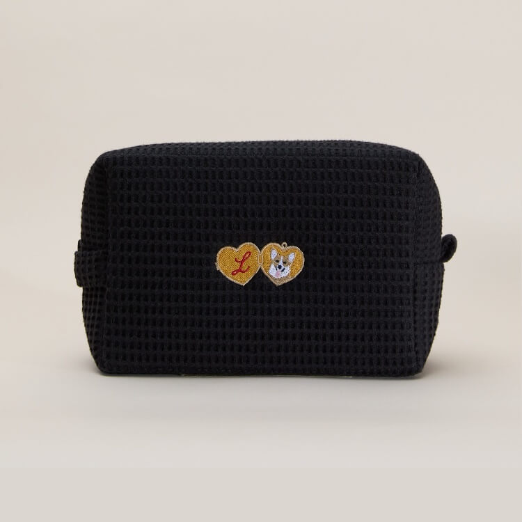 Dog Locket Waffle Pouch