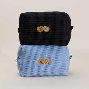 Dog Locket Waffle Pouch