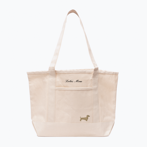 Dog Mom Canvas Tote