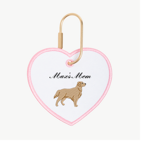 Dog Mom Heart Charm