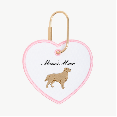 Dog Mom Heart Charm