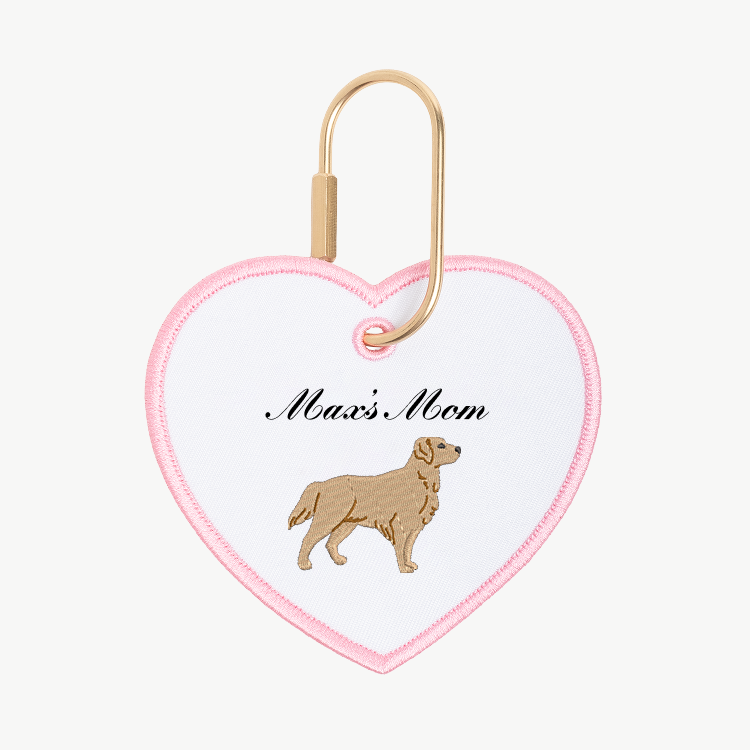 Dog Mom Heart Charm