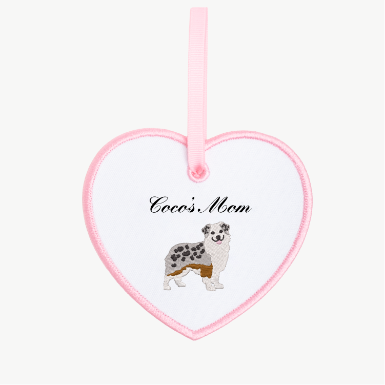 Dog Mom Heart Ornament