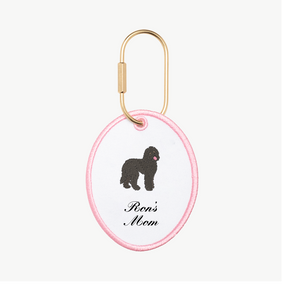 Dog Mom Oval Charm