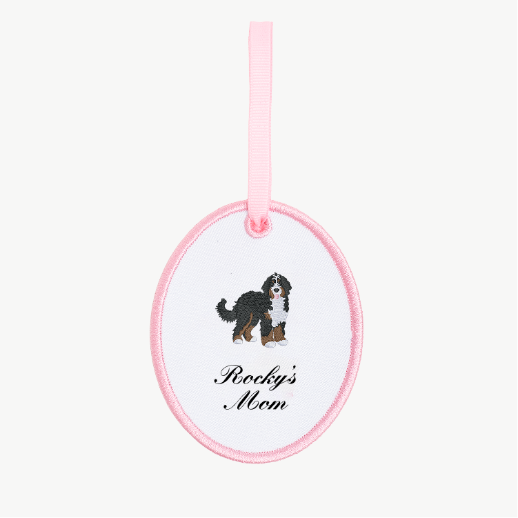 Dog Mom Oval Ornament