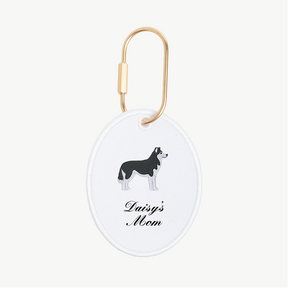 Dog Mom Oval Charm