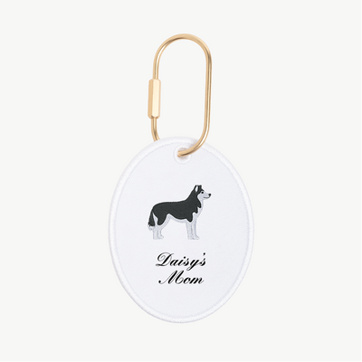 Dog Mom Oval Charm
