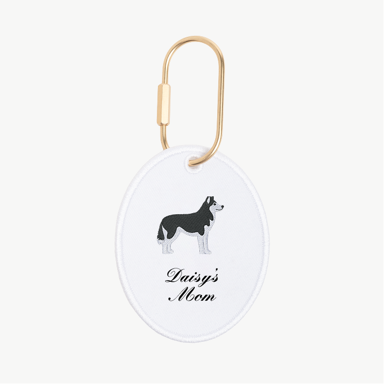 Dog Mom Oval Charm