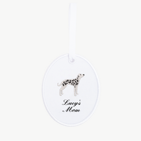Dog Mom Oval Ornament