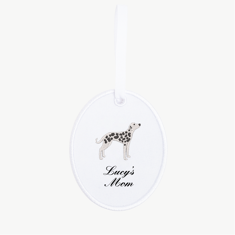 Dog Mom Oval Ornament
