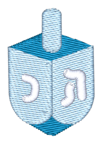 Dreidel Embroidered Icon