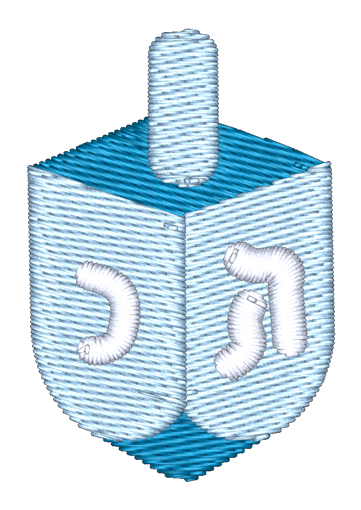 Dreidel Embroidered Icon