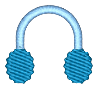 Earmuffs Embroidered Icon