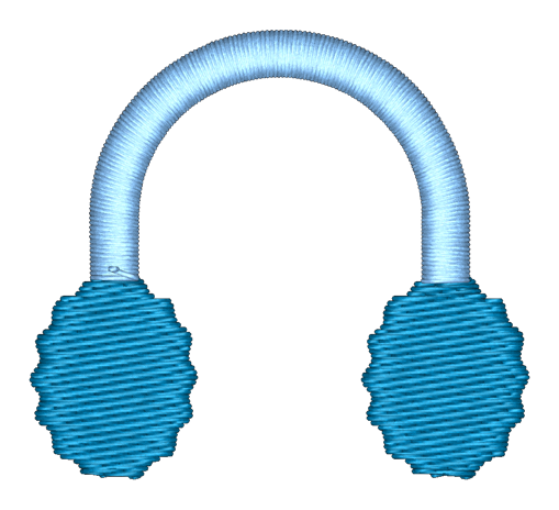 Earmuffs Embroidered Icon