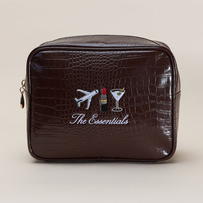 Essentials Small Croc Pouch