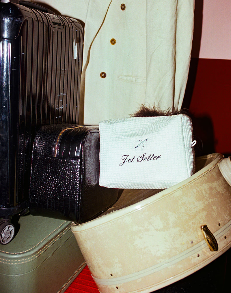 Jet Setter Waffle Pouch