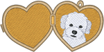 Fluffy White Dog Locket