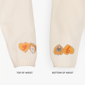 Valentine's Day Cat Sweater Cuff