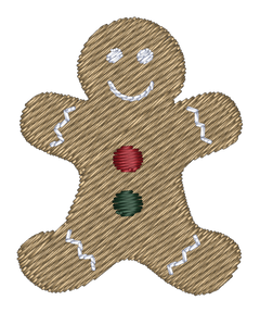 Gingerbread Man Embroidered Icon