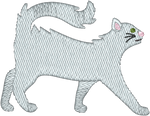 Long Hair Grey Cat