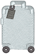 Grey Rolling Suitcase