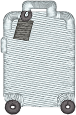Grey Rolling Suitcase