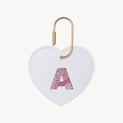Bandana Initial Heart Charm