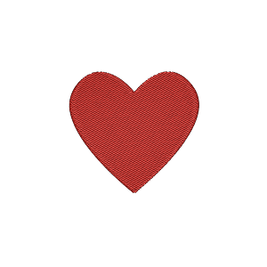 Red Heart Embroidered Icon