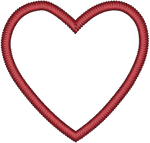 Red Heart Outline