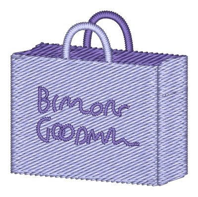 Holiday Shopping Bag Embroidered Icon